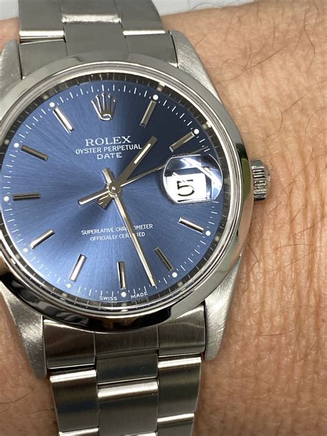 rolex oister 115234|Rolex Oyster Perpetual Date Blue Dial 2018 .